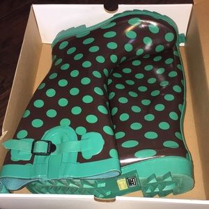 Cute Polka Dot Rain Boots
